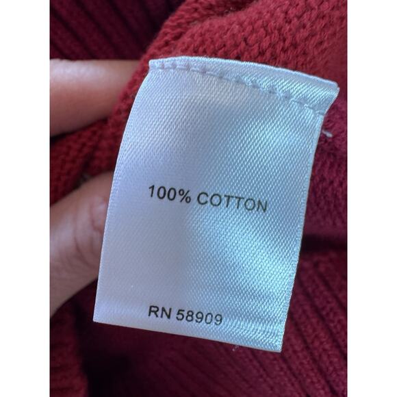 Edgehill Baby Sweater 6 months Red White Reindeer Knit Fair Isle Nordic Holiday - Picture 3 of 4